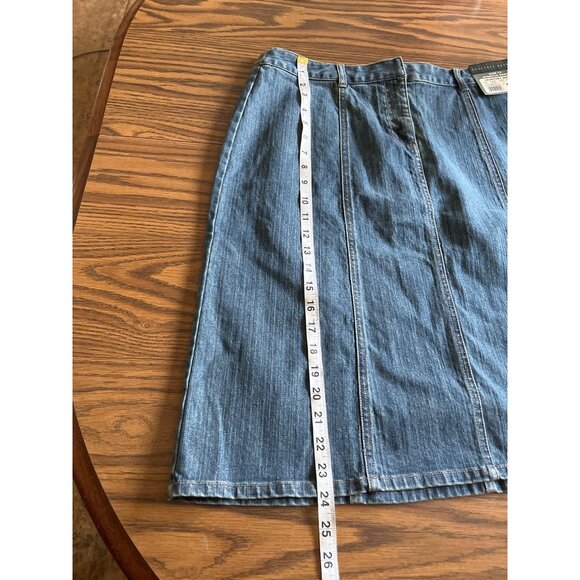 Geoffrey Beene stretch denim skirt size 12 NWT - Picture 3 of 5